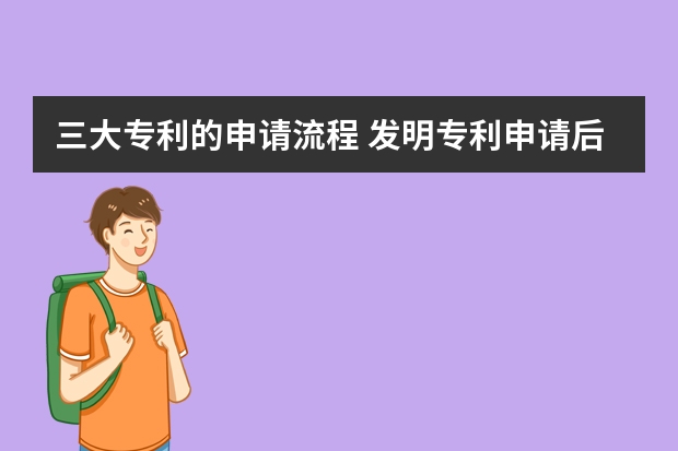 三大专利的申请流程 发明专利申请后的优势