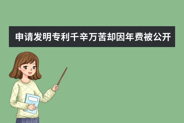 申请发明专利千辛万苦却因年费被公开 浅谈美国外观专利申请三大特性要求：装饰性、新颖性和非显而易见性