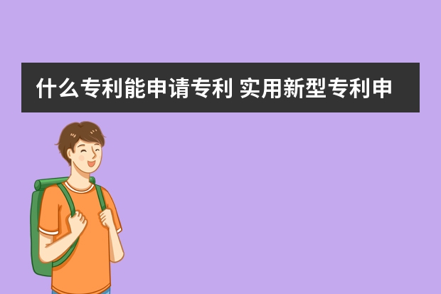 什么专利能申请专利 实用新型专利申请初审遵循哪些原则