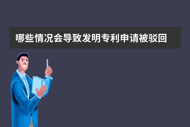 哪些情况会导致发明专利申请被驳回 发明专利申请书都不会写